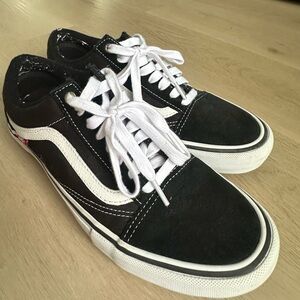 Mens Black and White Vans